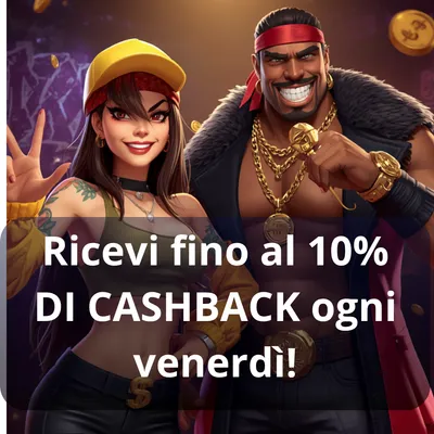 Coolzino banner cashback fino al 10% ogni venerdì